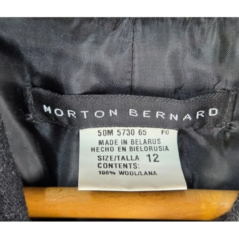 Morton Bernard Size 12 Collared Wool Vest‎ Gray